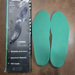 Spenco Full-Length Moldable Arch Insert Insoles — Green